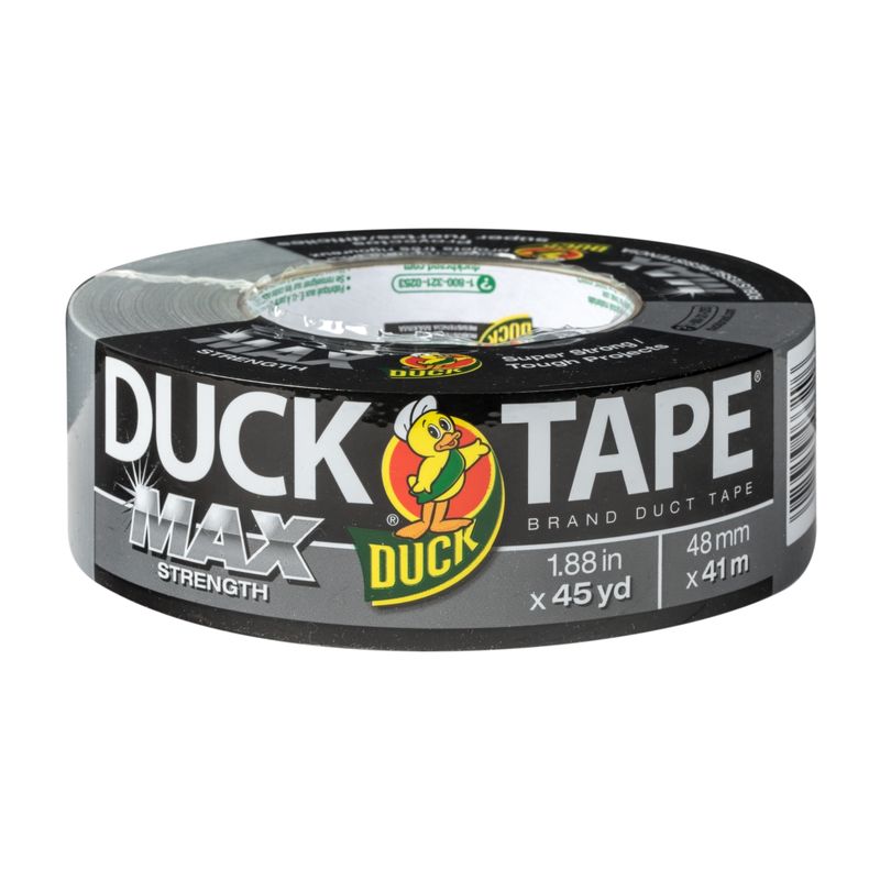 Duck Max Strength Heavy Duty Duct Tape Classic Silver 48mm x 41m
