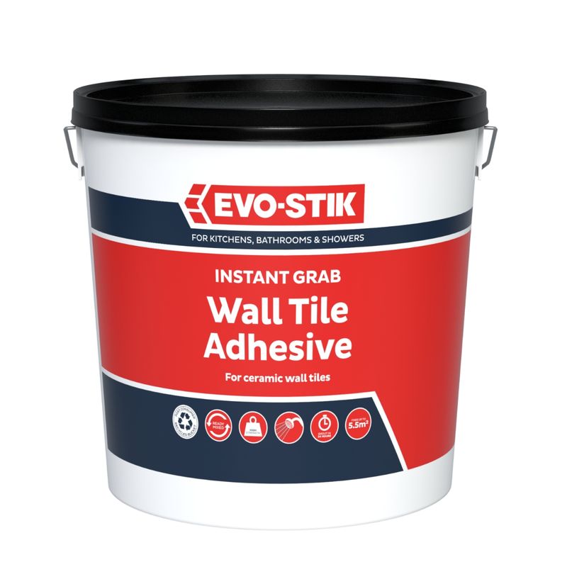 Evo-Stick 30812628 Instant Grab Wall Tile Adhesive 5L Natural