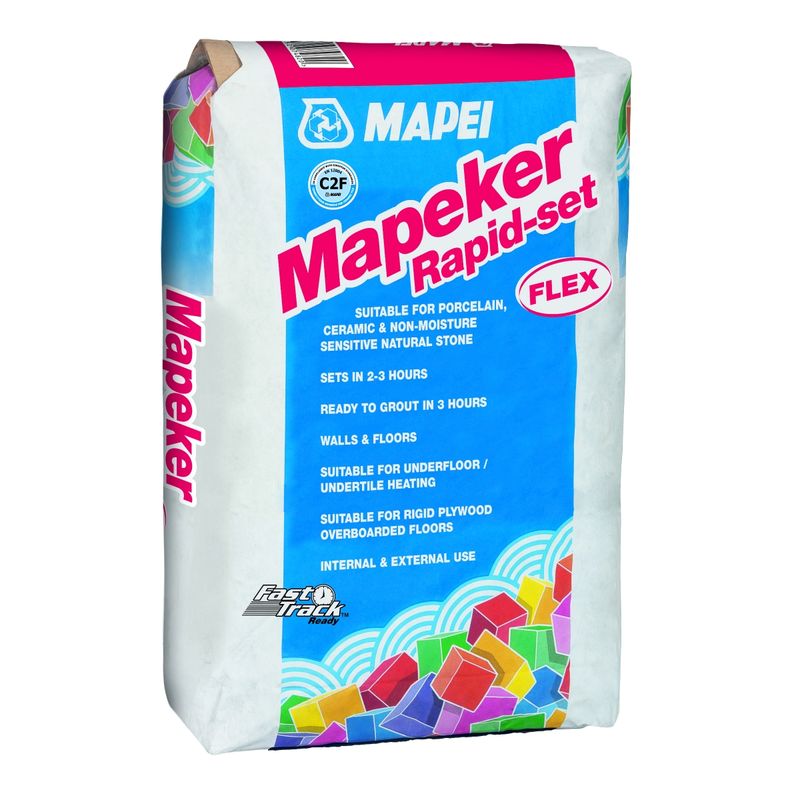 Mapeker Rapid Setting Flexible Grey Tile Adhesive 20kg