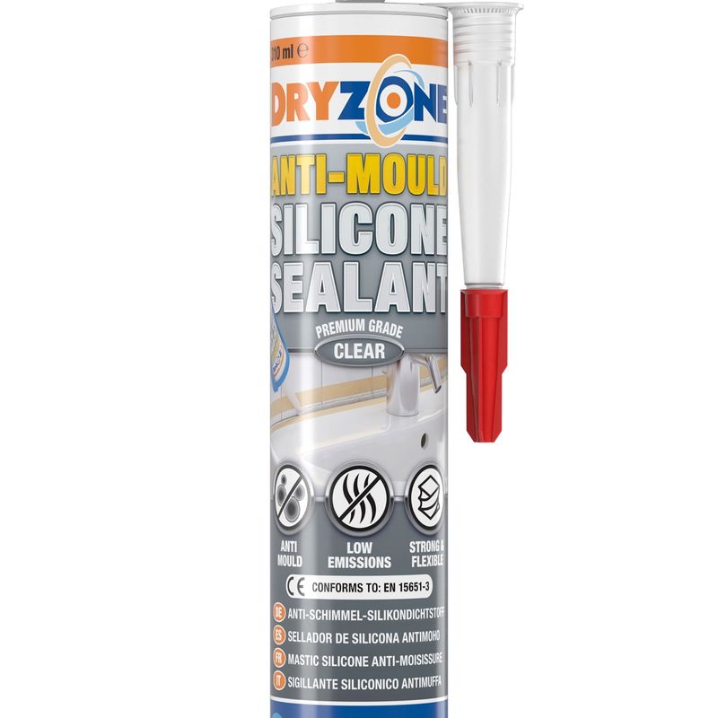 Safeguard Dryzone Anti-mould Silicone Sealant Clear 310 Ml