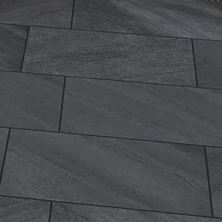 Riveria Nero Porcelain Paving Tile